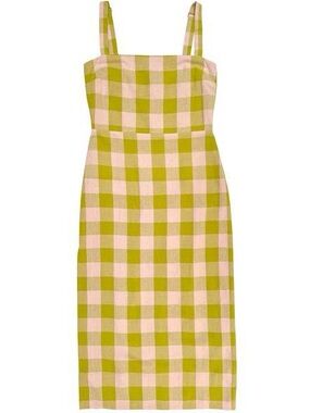 Ali Golden Pink and Green Gingham Sundress